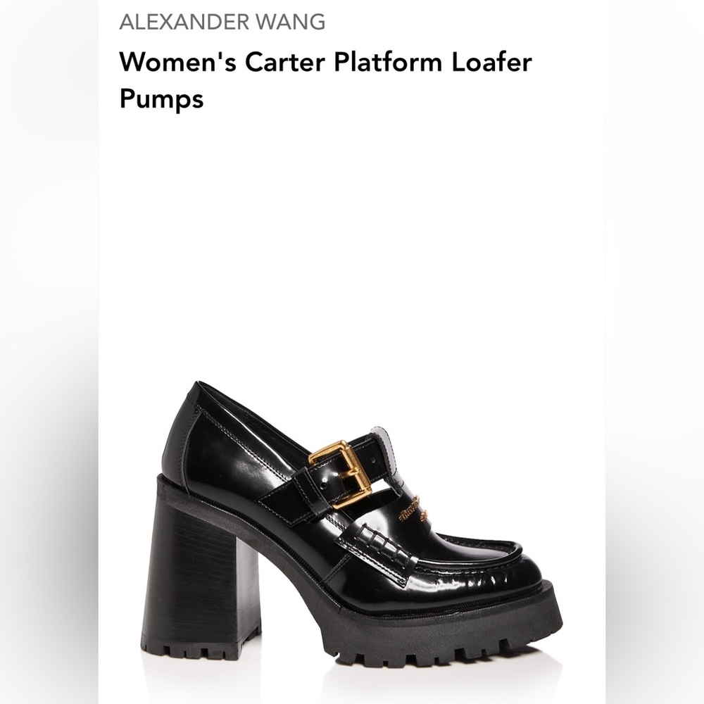 Alexander Wang Carter platform loafer pumps
